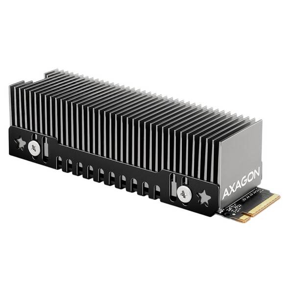 Chladič Axagon CLR-M2XT, M.2 SSD 2280, 24 mm čierny

