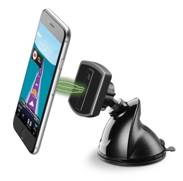 Držiak na mobil CellularLine MAG4 Pilot Force čierny

