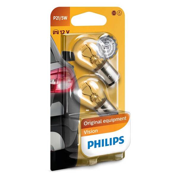 Autožiarovka Philips Vision P21/5W  (2 ks) 

