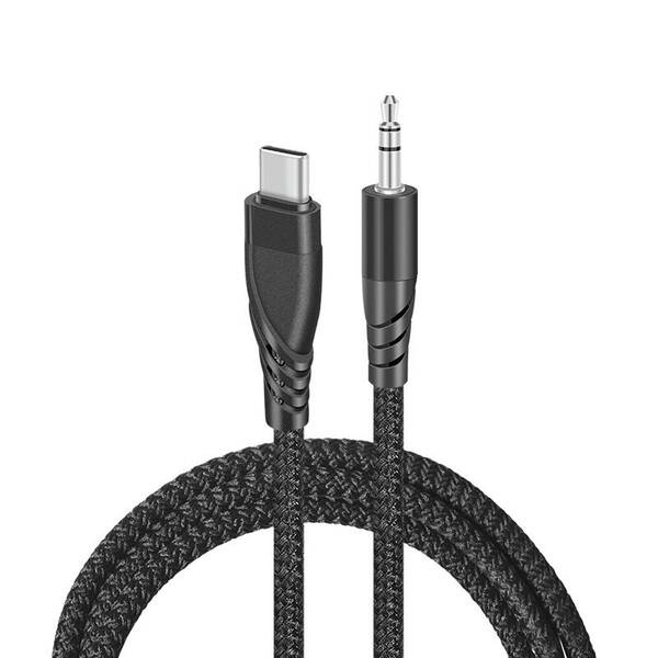 Redukcia Sturdo USB-C/3,5mm jack, 1m čierna

