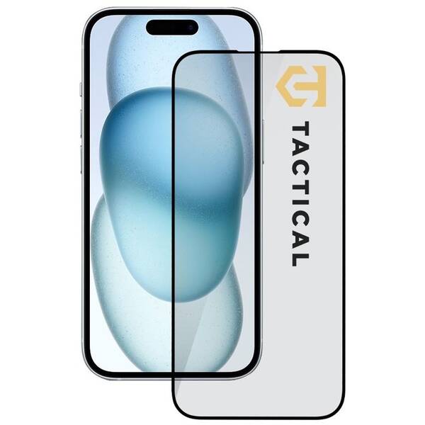Tvrdené sklo Tactical 5D na Apple iPhone 15/16 čierne

