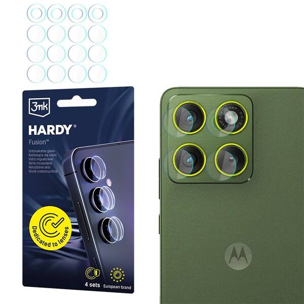 Ochranné sklo šošovky fotoaparátu 3mk Motorola Edge 70 - Hardy Fusion Lens Protection priehľadné

