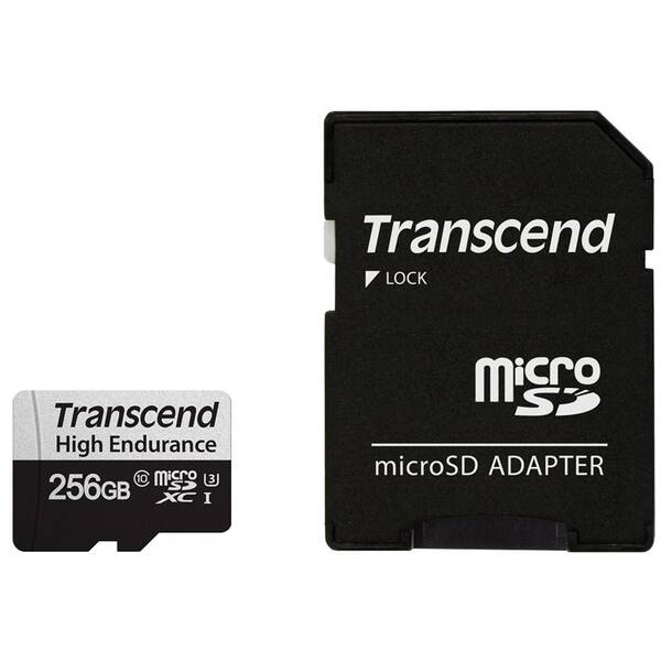 Pamäťová karta Transcend 256GB UHS-I U1 (95R/45W) + adaptér 

