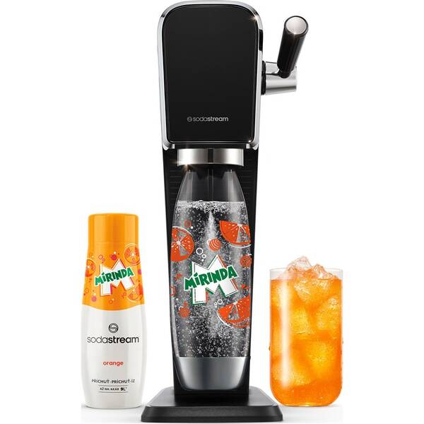 Výrobník sódovej vody SodaStream Art Black MIRINDA Mpack čierny

