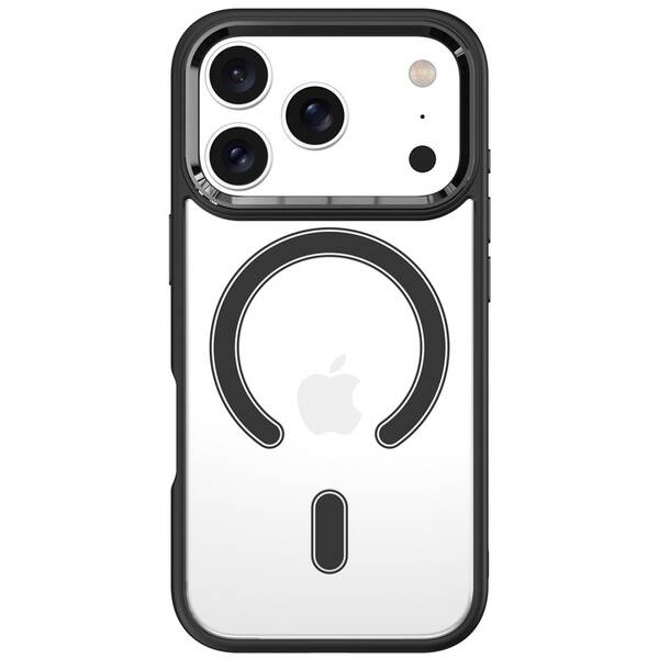 Kryt na mobil WG Iron Eye Magnet na Apple iPhone 17 Pro čierny/priehľadný

