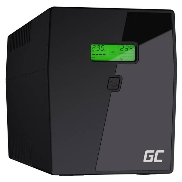 Záložný zdroj Green Cell Microsine 2000VA LCD čierny

