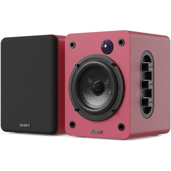Reproduktory Majority D50X Bookshelf (2 ks) červené/hnedé

