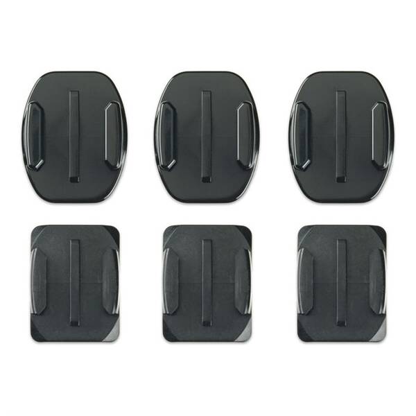 Sada držiakov GoPro Curved + Flat Adhesive Mounts čierny

