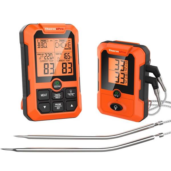 Teplomer do mäsa ThermoPro TP-810 oranžový

