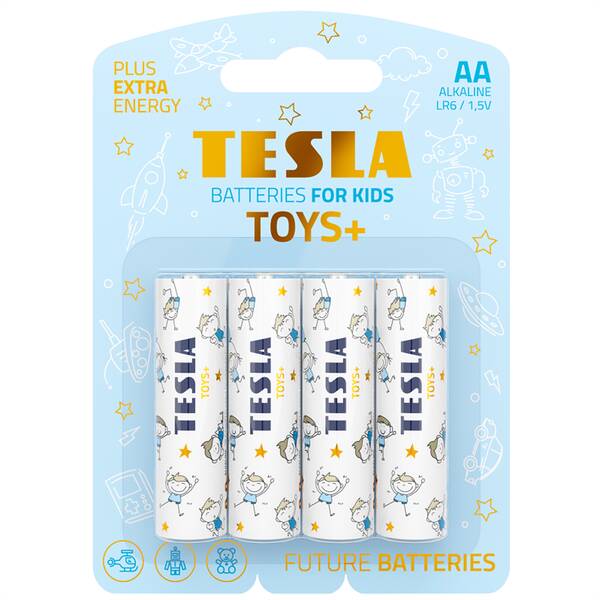 Batéria alkalická Tesla AA TOYS B (4 ks) 

