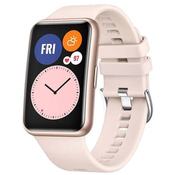 Remienok FIXED Silicone Strap na Huawei Watch FIT ružový

