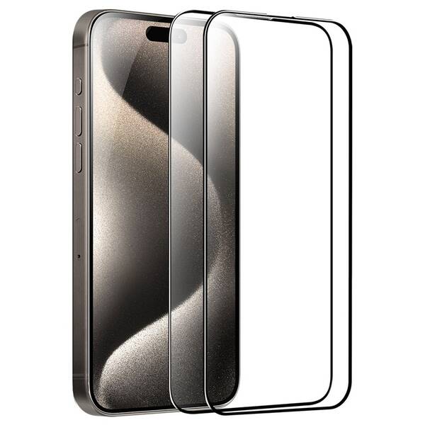 Tvrdené sklo Mobile Origin EasyGlass na Apple iPhone 15 Pro (2 ks) 

