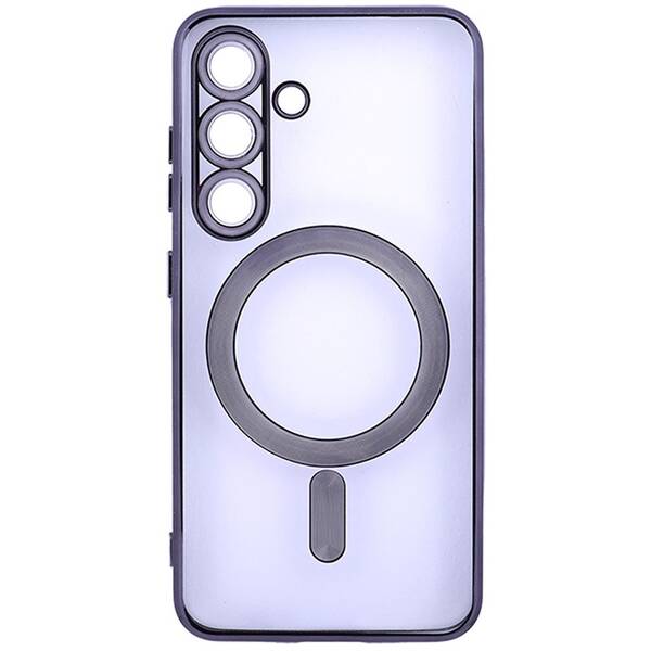 Kryt na mobil WG Magic Eye Magnet na Samsung Galaxy S25 5G čierny/priehľadný

