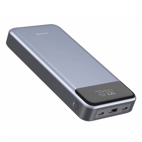 Powerbank Swissten 30000 mAh, 133W PD sivý

