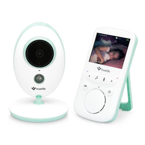 Detská elektronická pestúnka TrueLife NannyCam V24 Pro biela/zelená

