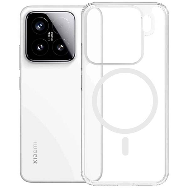 Kryt na mobil 3mk Armor MagCase na Xiaomi 15 priehľadný

