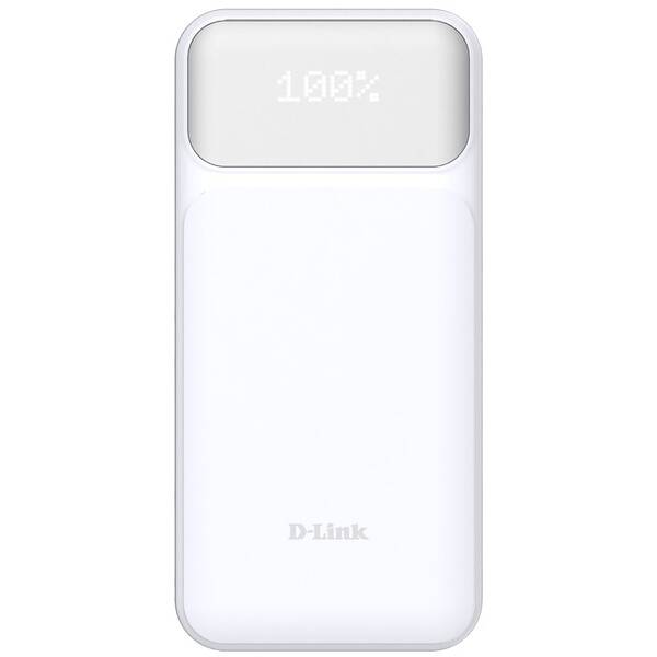 Powerbank D-Link DPP-201 20000 mAh + kabel USB-C/USB-C biely

