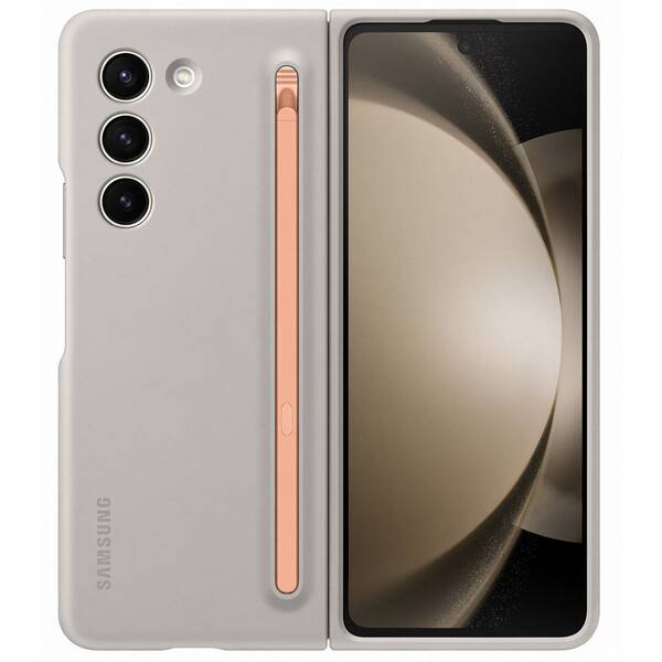 Kryt na mobil Samsung Galaxy Z Fold5, S Pen béžový

