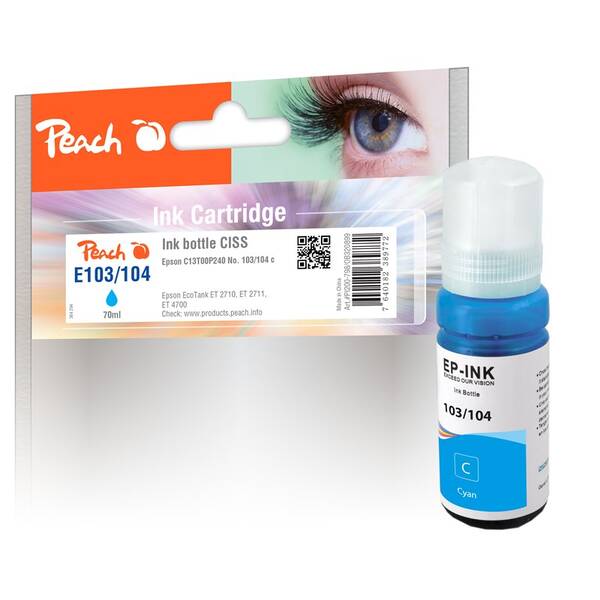 Cartridge Peach Epson 103/104, T00S2, T00P2, 70 ml 

