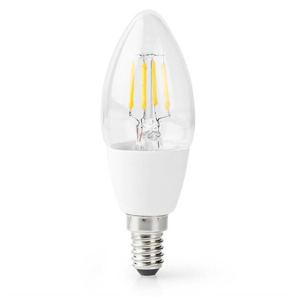 Inteligentná žiarovka Nedis sviečka, Wi-Fi, 5W, 400lm, E14, teplá biela 

