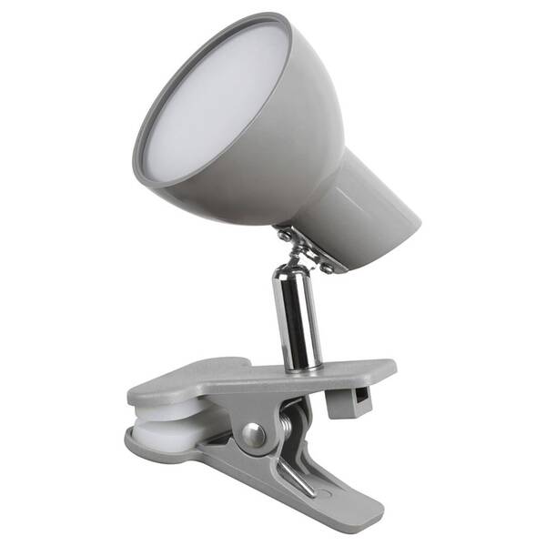 Stolná lampa Rabalux Noah 1480 s klipem sivá

