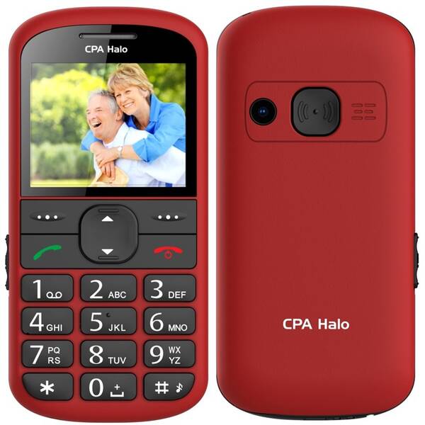 Mobilný telefón CPA Halo 21 Senior červený

