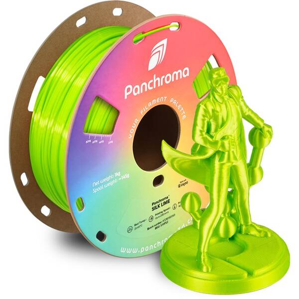 Tlačová struna (filament) Polymaker Panchroma PLA Silk zelený

