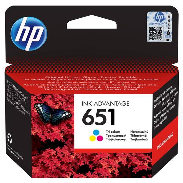 Cartridge HP 651, 300 strán - CMY 

