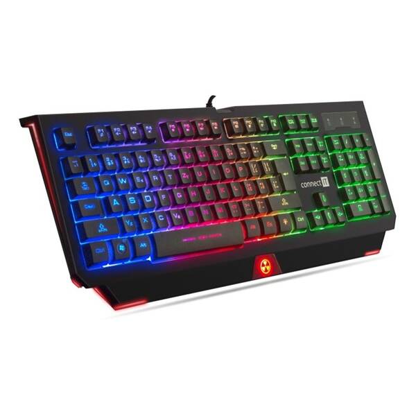 Klávesnica Connect IT Rainbow, CZ čierna

