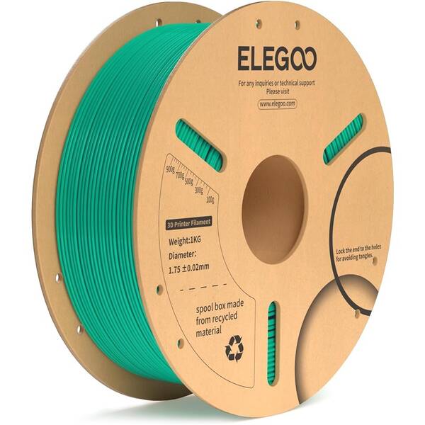Tlačová struna (filament) Elegoo PLA+ 1,75mm zelený

