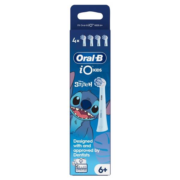 Náhradné hlavice Oral-B iO Kids Stitch (4 ks) modrá

