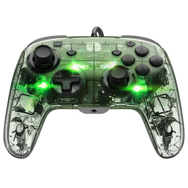 Gamepad PDP Afterglow Deluxe+ pre Nintendo Switch priehľadný

