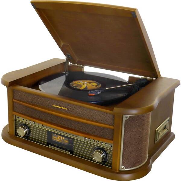 Gramofón Soundmaster NR565DAB hnedý

