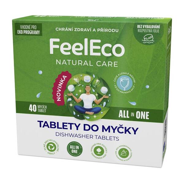 Tablety do umývačky FeelEco All in One (40 ks) 

