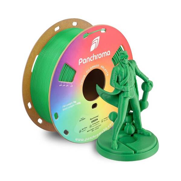 Tlačová struna (filament) Polymaker Panchroma CoPE zelený

