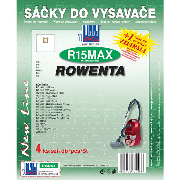 Vrecká pre vysávače Jolly MAX R 15 (4 ks) 

