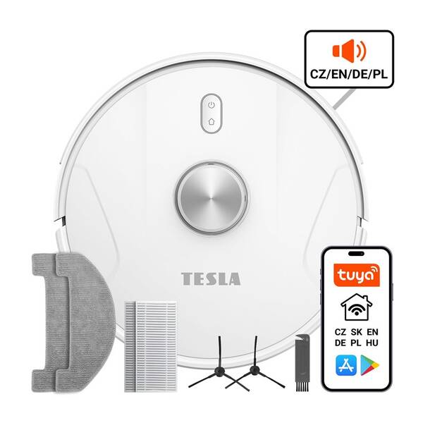 Robotický vysávač Tesla iQ700 biely

