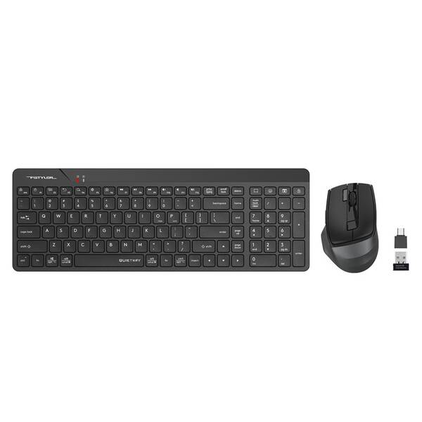Klávesnica s myšou A4Tech FG2400 Air2, CZ čierna

