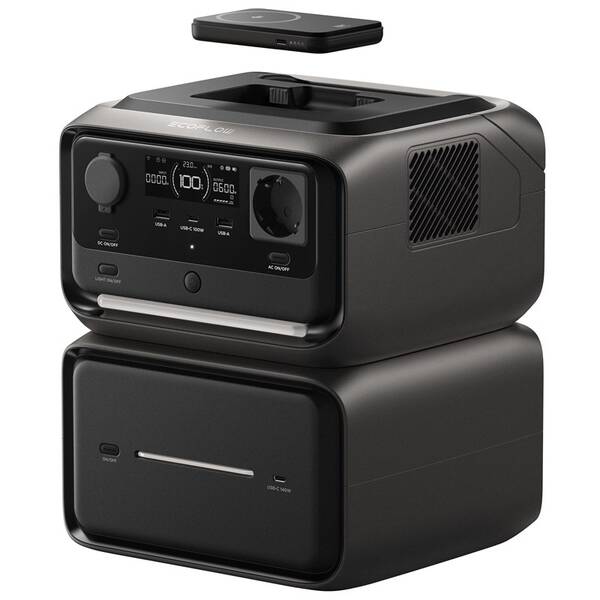 Nabíjacia stanica EcoFlow RIVER 3 Max Plus Wireless čierna

