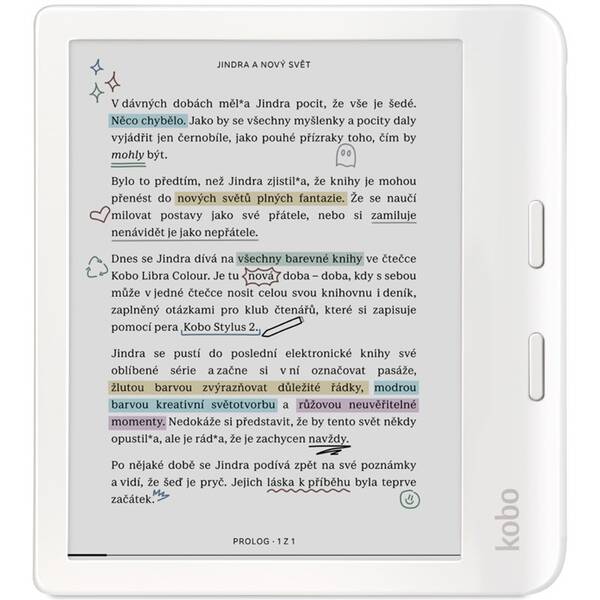 Čítačka kníh Kobo Libra Colour biela

