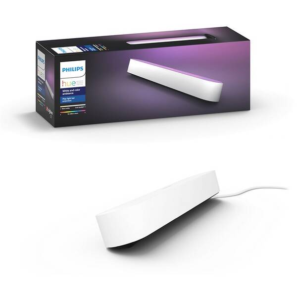Stolové svietidlo Philips Play White and Color Ambiance Extension pack biele

