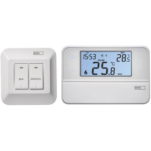 Termostat EMOS izbový, programovateľný, bezdrôtový, OpenTherm, P5616OT 

