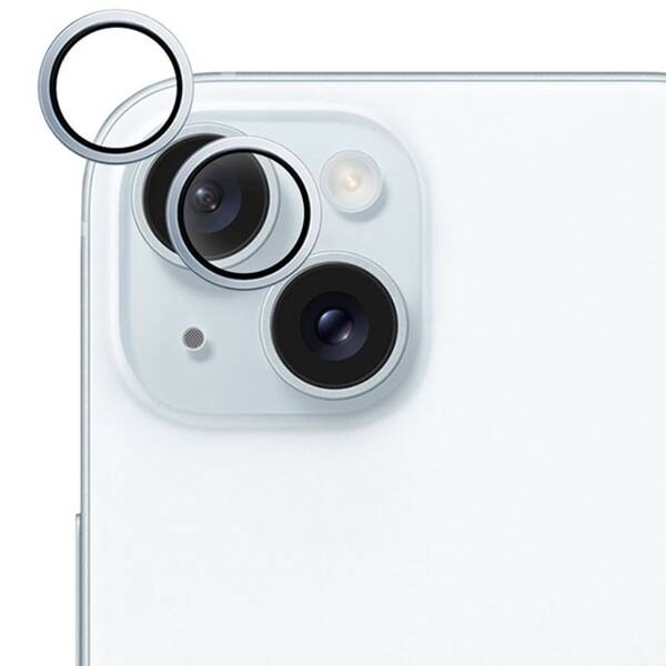 Ochranné sklo šošovky fotoaparátu Epico Aluminium Lens Protector na Apple iPhone 15/15 Plus modré

