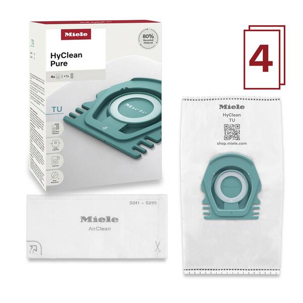 Vrecká pre vysávače Miele HyClean Pure TU (4 ks) 

