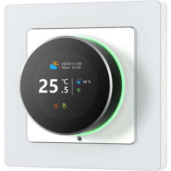 Termostat IMMAX NEO LITE SMART Nexa pre elektrické podlahové kúrenie 16A, Zigbee, TUYA čierny/biely

