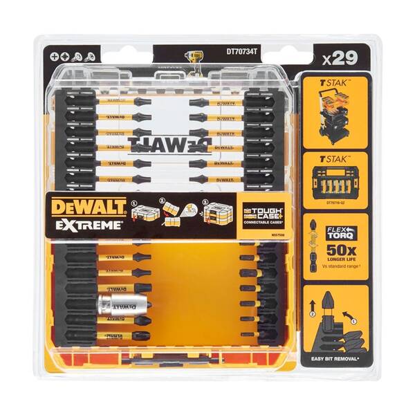 Sada bitov Dewalt DT70734T (29 ks) 

