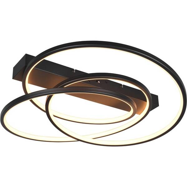 LED stropné svietidlo TRIO DARVIN, LED čierne

