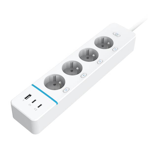 Kábel predlžovací IMMAX NEO LITE SMART chytrý přívod, Wi-Fi, TUYA biely

