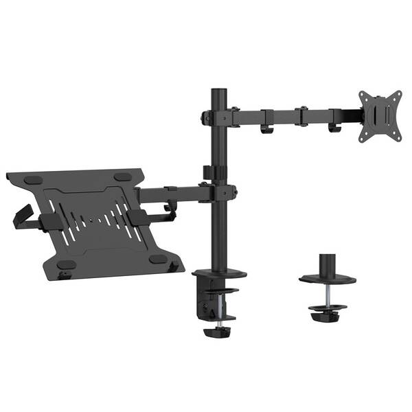 Držiak Gembird MA-DA-03, pre monitor, naklápacie, pre uhlopriečky 17"-32”, nosnosť 9kg čierny

