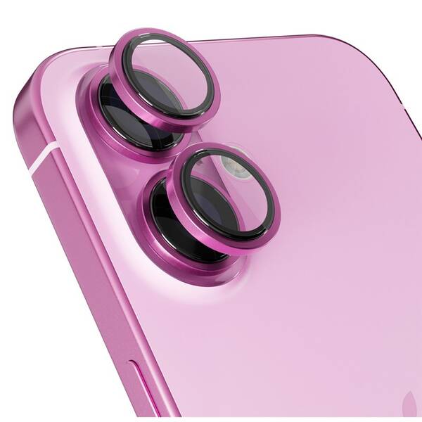 Ochranné sklo šošovky fotoaparátu Epico Aluminium Lens Protector na Apple iPhone 16/16 Plus ružové

